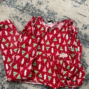 Festive Red and Green Kids Pajamas